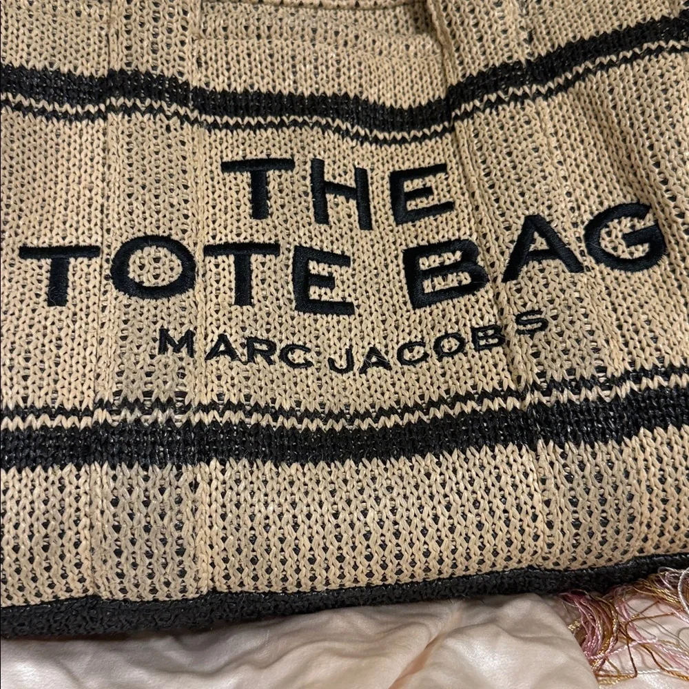 Marc Jacobs Women's The Straw Jacquard Tote Bag - Picture 7 of 12